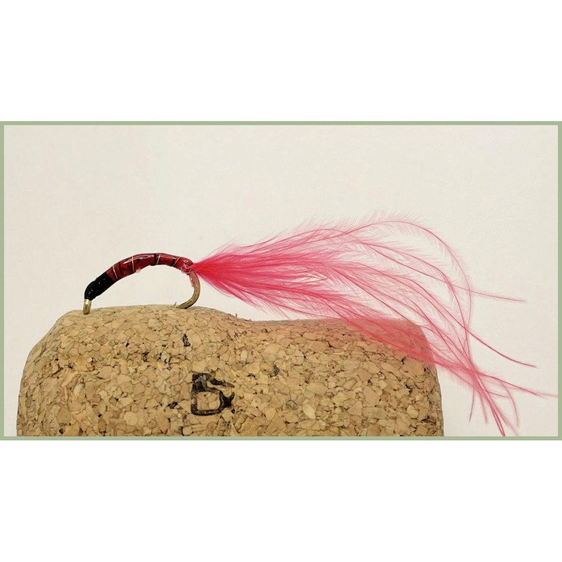 Oliv Forellenfliege Gummiköder 6 Stück Bloodworm Forellenfliegen – Größe 10, Oliv (Gummiköder Fürs Fliegenfischen) Trout Fishing